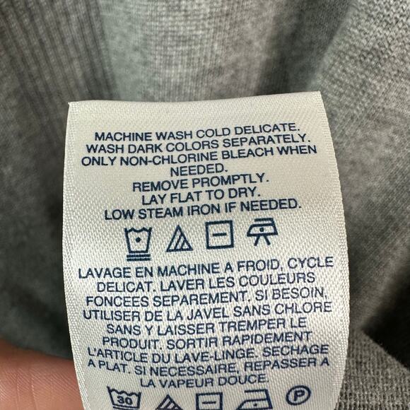 Lands End Womens size 3X 3/4 Sleeve Pullover Scoop Neck Knit Sweater Gray - Picture 9 of 10